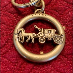 Coach purse charm and key fob.